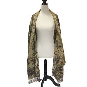 Savican 100% Wool Yarn Multicolored Scarf/Wrap